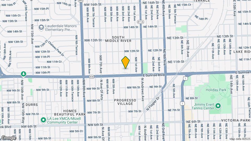 1012 NW 3rd Ave Map and Location Details