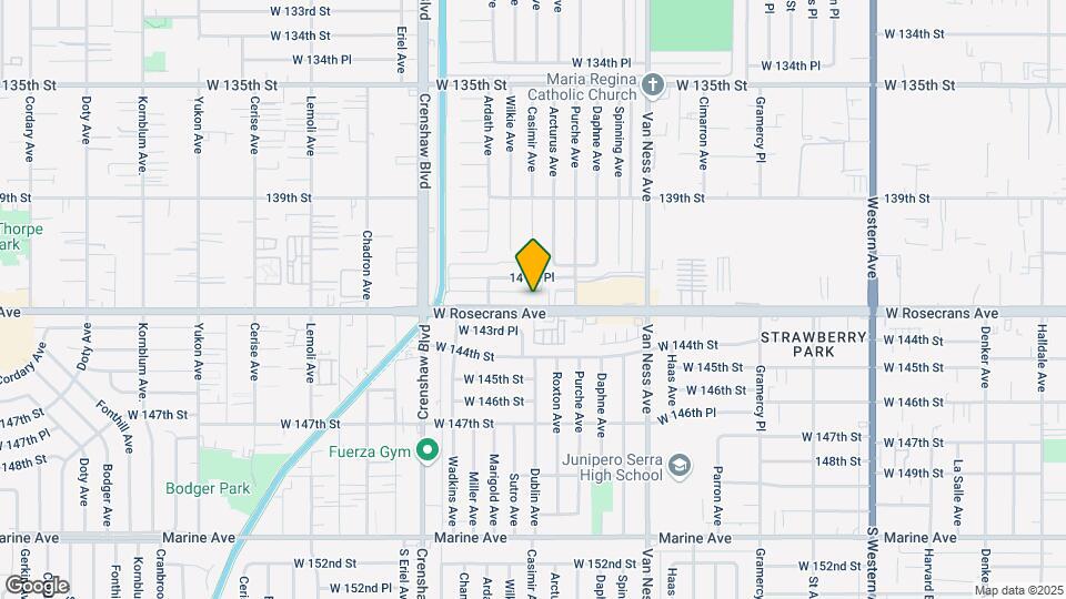 2701 W Rosecrans Ave Mapa y Detalles de la Ubicación