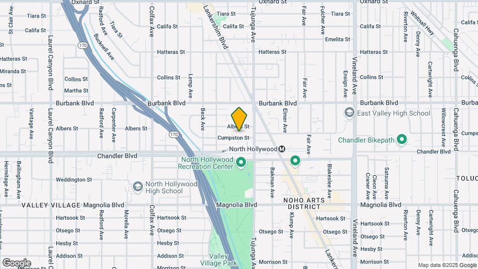 11435 Cumpston St, Unit 102 Map and Location Details