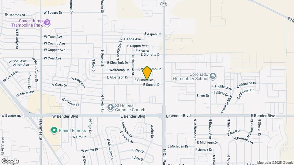 614 E Sunset Dr Map and Location Details