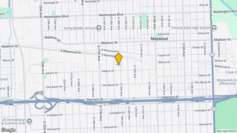 1236 S 14th Ave Map and Location Details