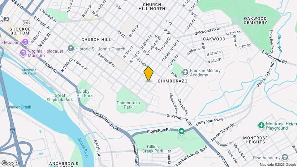 421 Chimborazo Blvd Map and Location Details