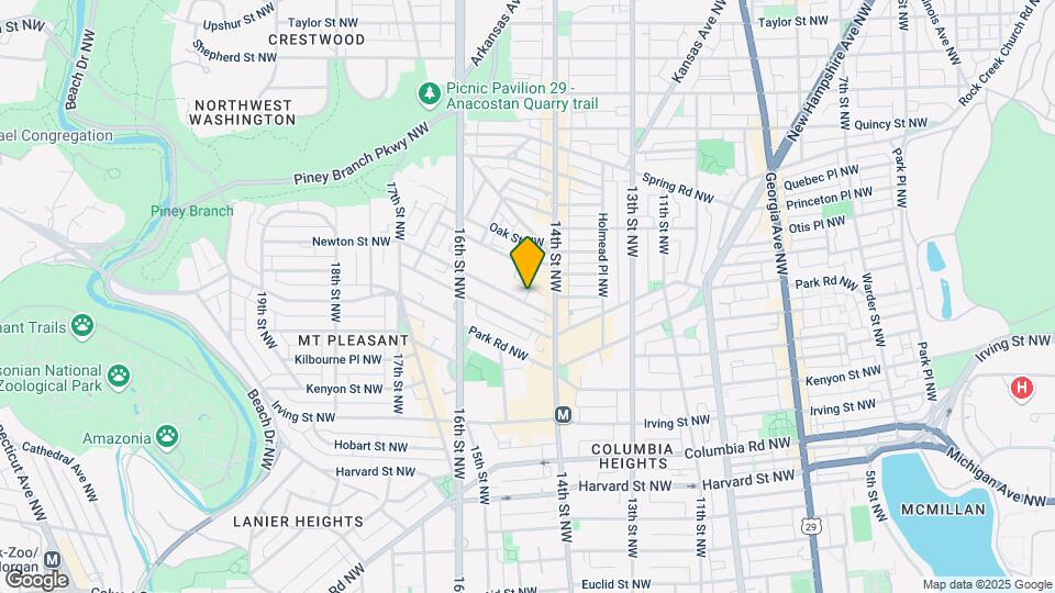 1423 Newton St NW Mapa y Detalles de la Ubicación
