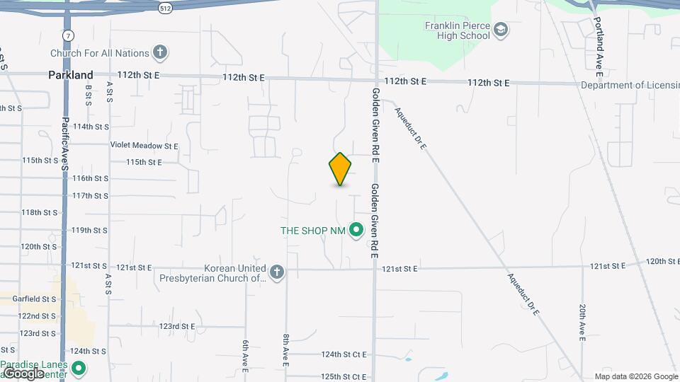 11701 9th Avenue Ct E Map and Location Details