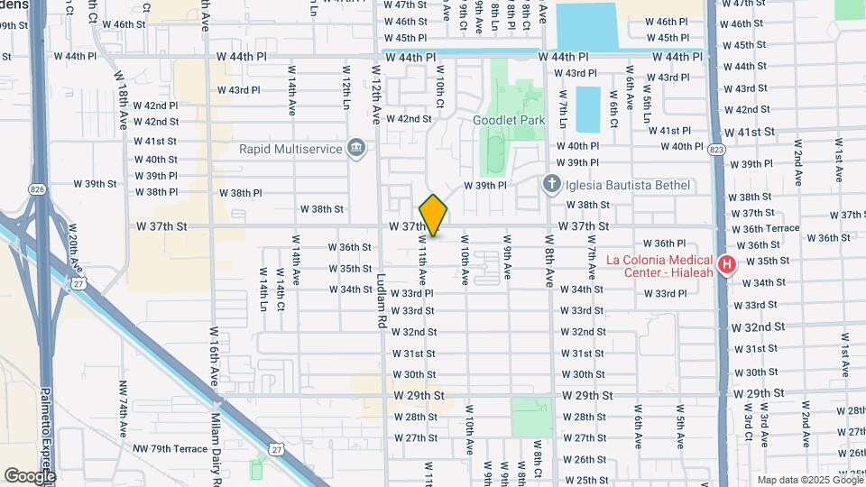 3639 W 11th Ave Map and Location Details