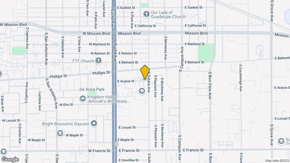 418 E Acacia St Map and Location Details