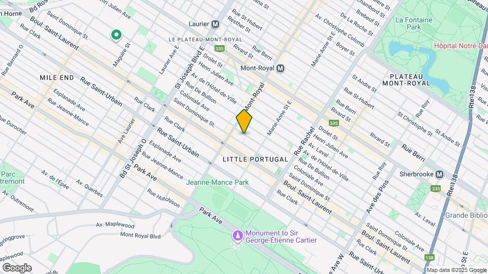 4444 Coloniale Av Map and Location Details