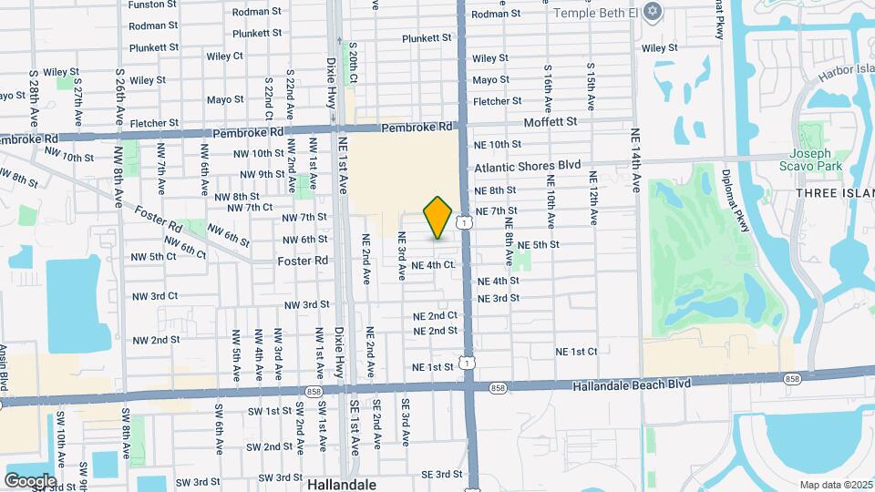 512 NE 4th Ave Map and Location Details