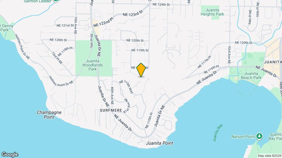 8234 NE 115th Pl Map and Location Details