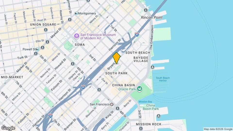 303 Bryant St Map and Location Details