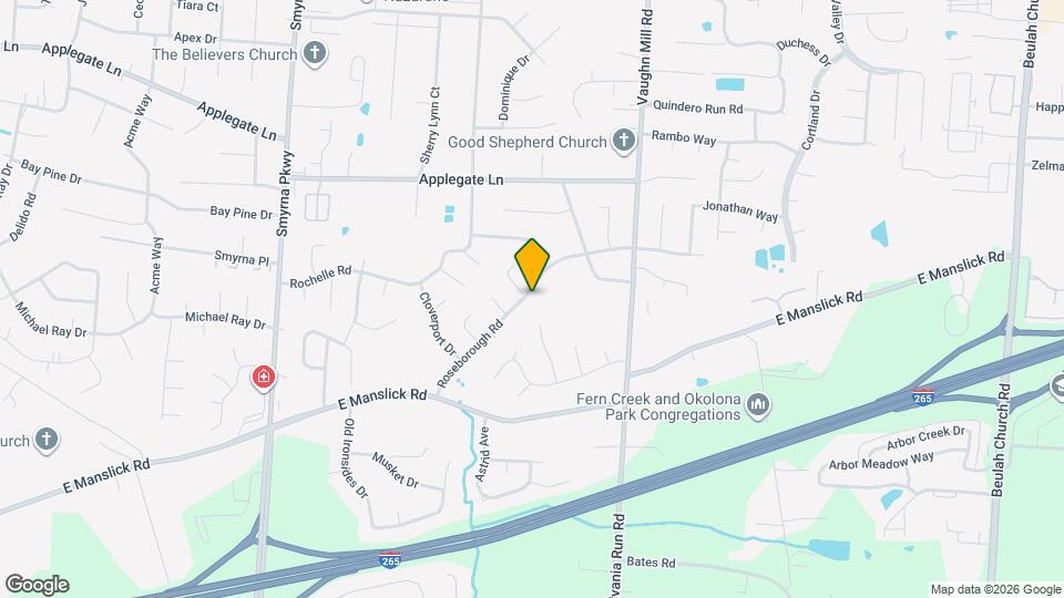 8401 Roseborough Rd Map and Location Details