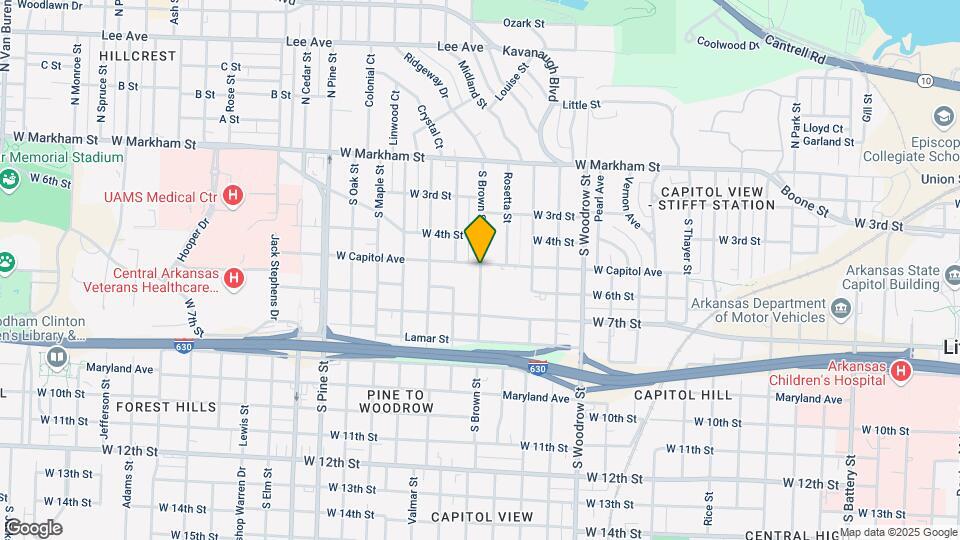 510 S Brown St Map and Location Details