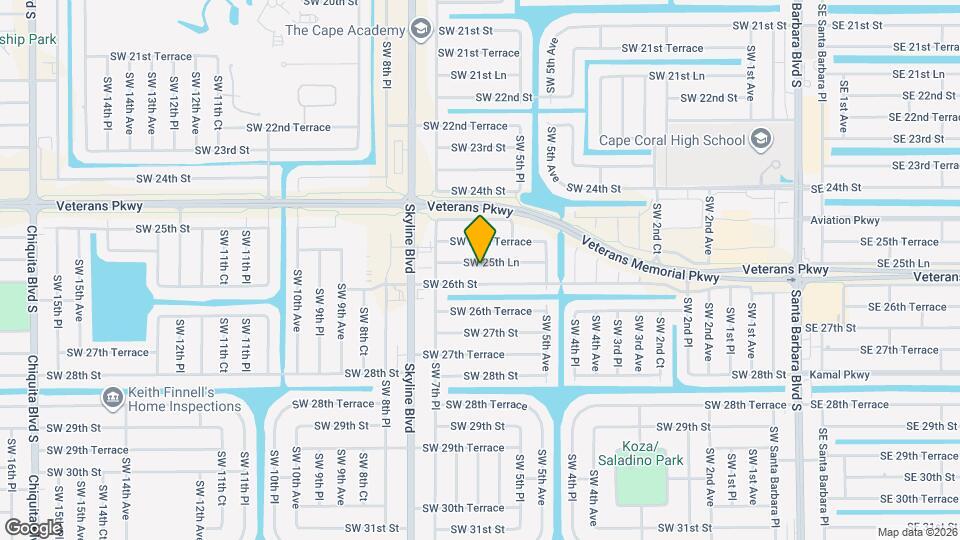 614 SW 25th Ln Map and Location Details
