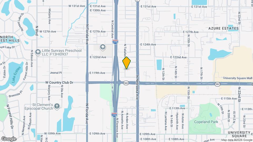 11901 N Taliaferro Ave Mapa y Detalles de la Ubicación