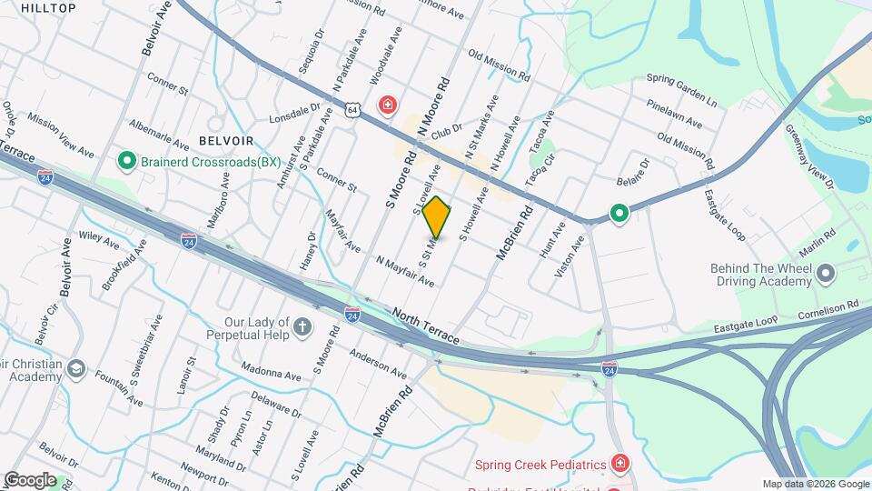 128 S St Marks Ave Map and Location Details