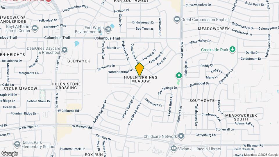 3912 Silver Springs Dr Map and Location Details