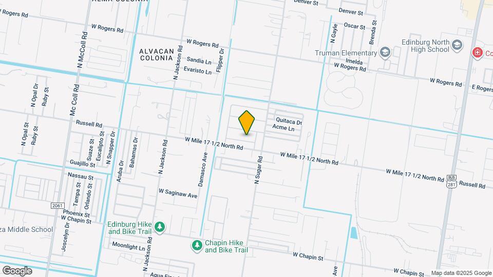 1617 W Broome St Map and Location Details
