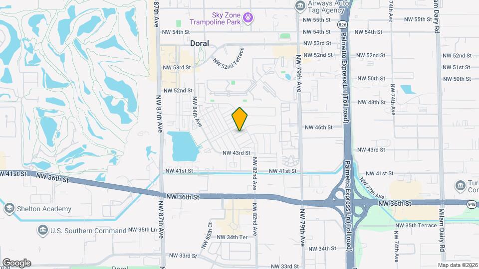 8249 NW 46th St Map and Location Details
