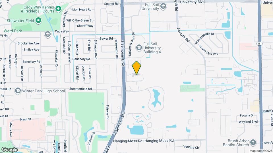 Winter Park Woods Mapa y Detalles de la Ubicación