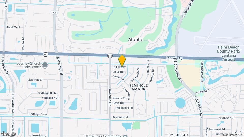 580 Tallulah Rd Map and Location Details