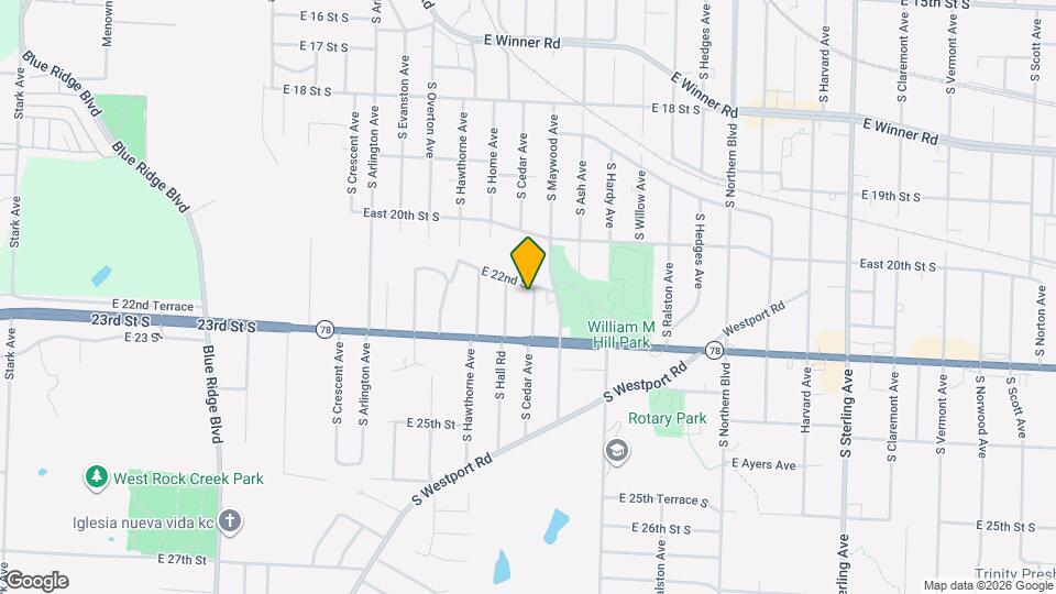 2204 S Cedar Ave Map and Location Details
