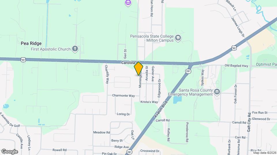 4527 Morningside Ln Map and Location Details