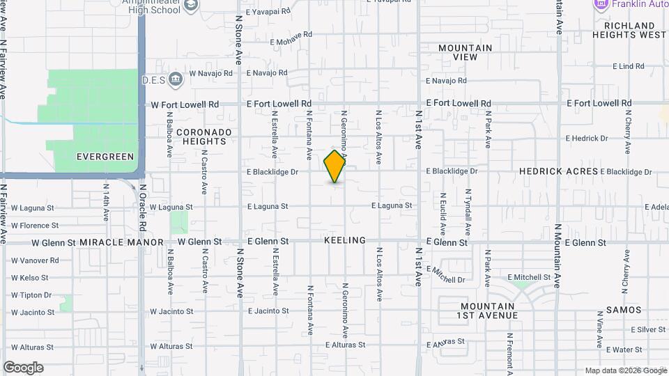 2921 N Geronimo Ave Map and Location Details