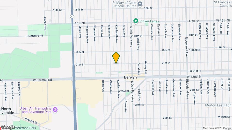 2100 S kenilworth Ave Map and Location Details