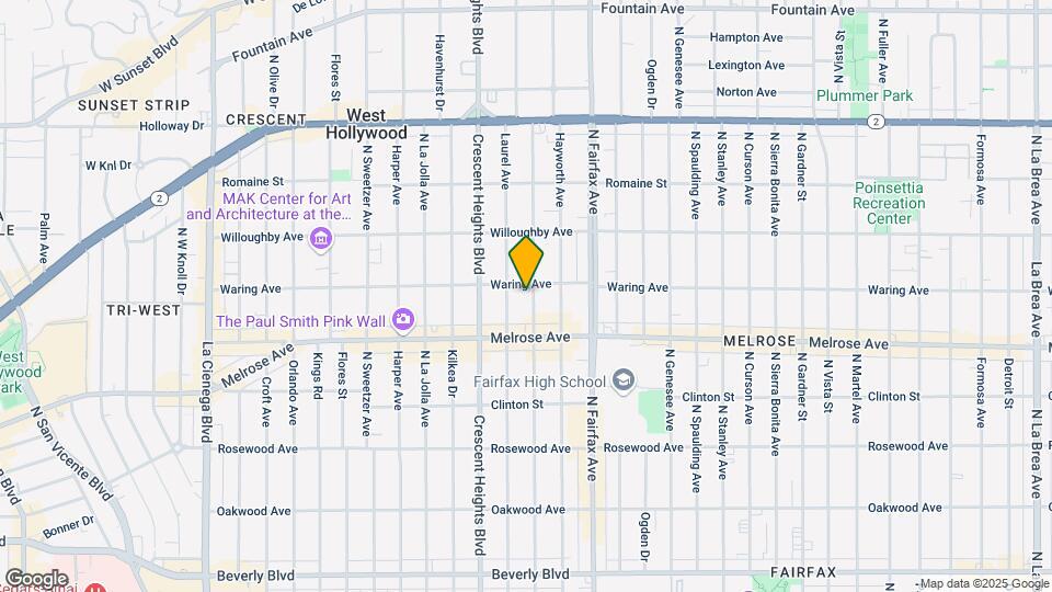 745 N Edinburgh Ave Map and Location Details