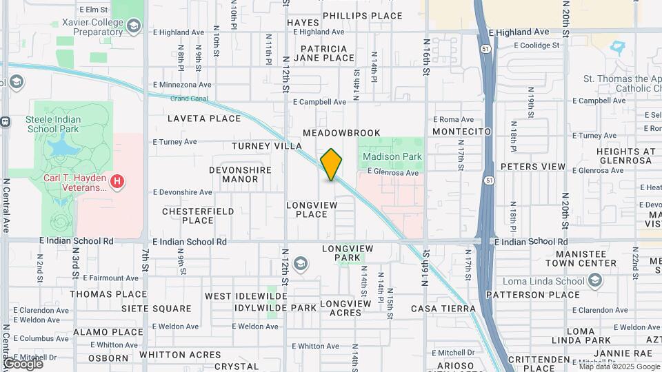 4224 N 13th Pl-Unit -Apt 2 Map and Location Details