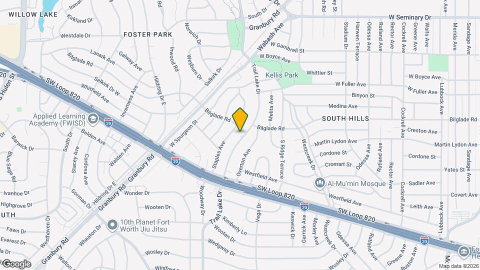 4804 Trail Lake Dr Map and Location Details