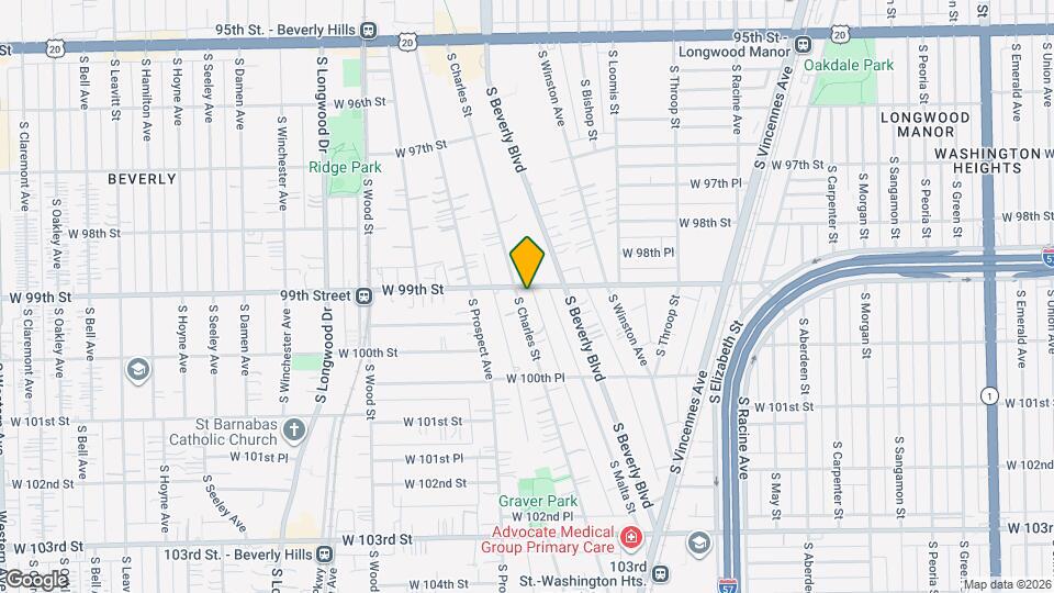 9909 S Charles St, Unit 1 Map and Location Details