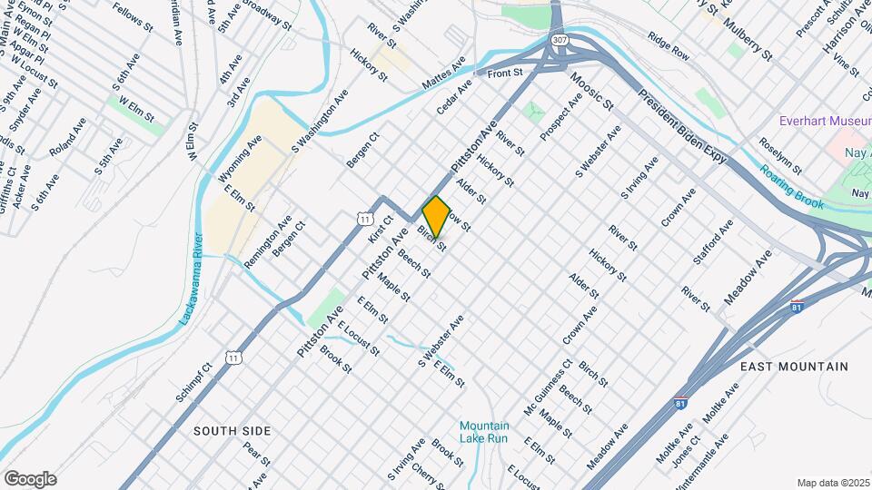 535 Birch St Map and Location Details