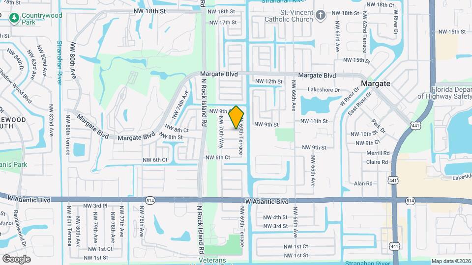 6924 NW 8th Ct Map and Location Details