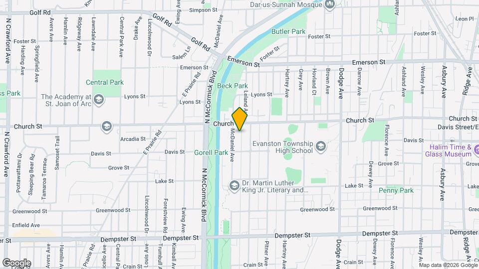 1633 McDaniel Ave, Unit 2 Map and Location Details