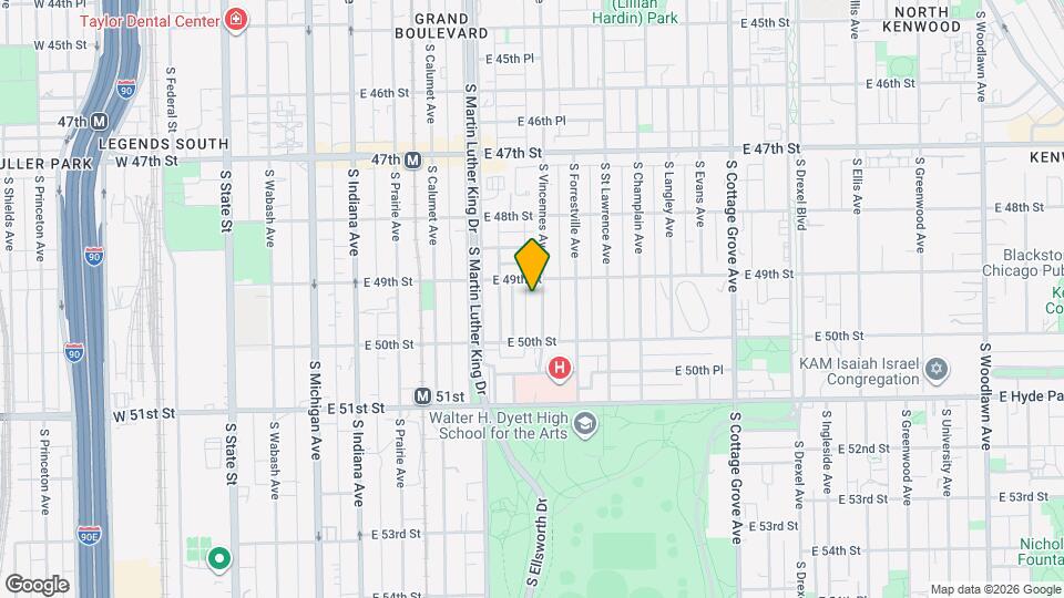 4918 S Vincennes Ave Map and Location Details