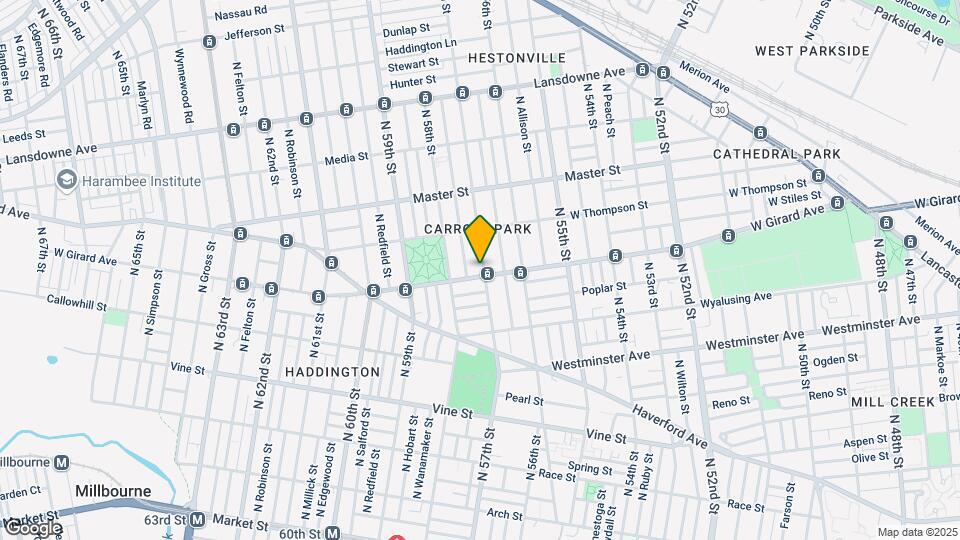 5701 W Girard Ave Map and Location Details