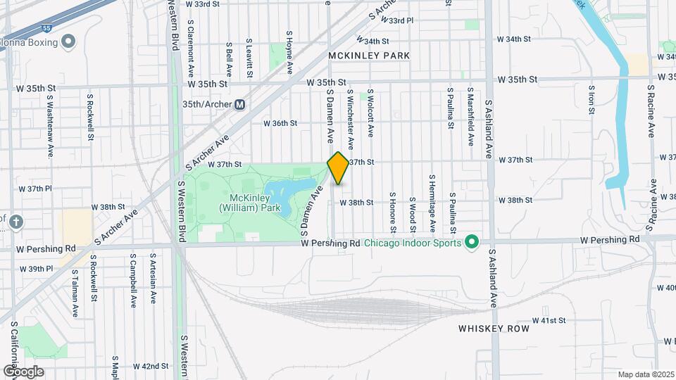 3743 S Damen Ave Mapa y Detalles de la Ubicación