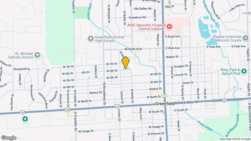 417 W 6th St Map and Location Details