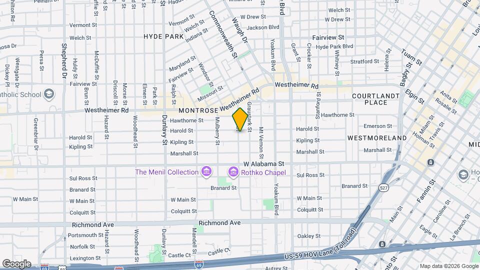 3515 Yupon St Map and Location Details