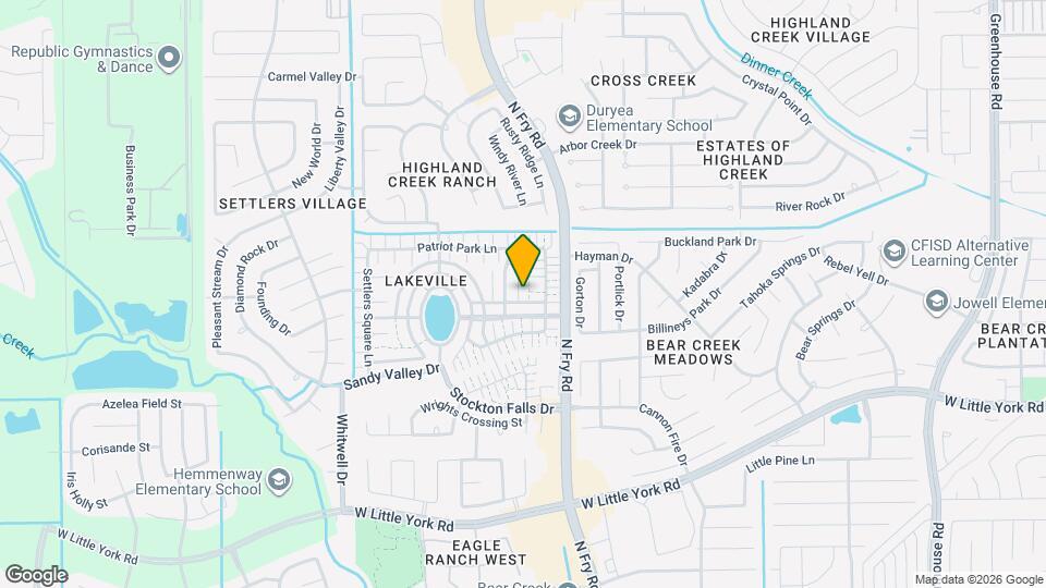 6310 Hall Pond Ct Map and Location Details