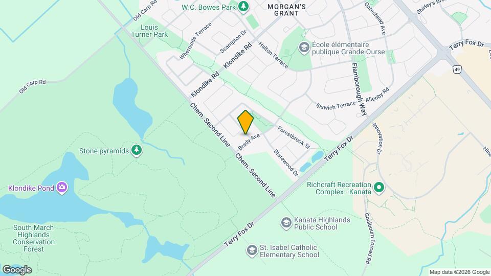 102 Brady Ave Map and Location Details