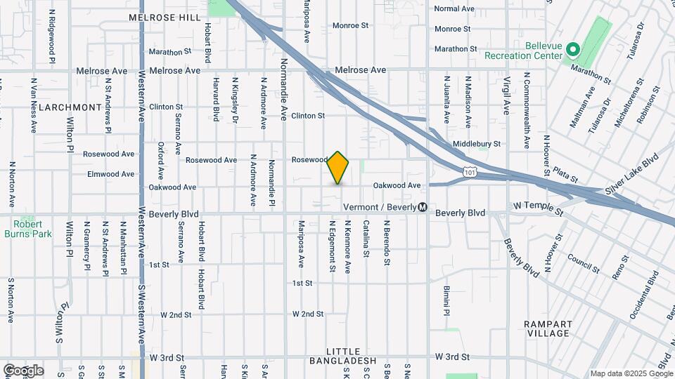 343 N Kenmore Ave Map and Location Details