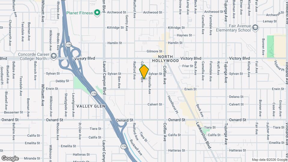 6234 Carpenter Ave Map and Location Details