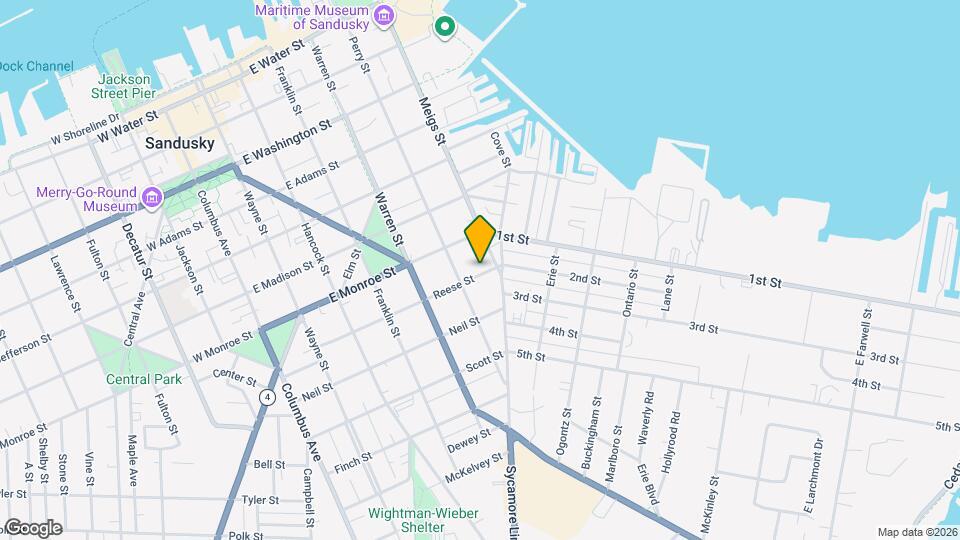 621 Reese St Mapa y Detalles de la Ubicación