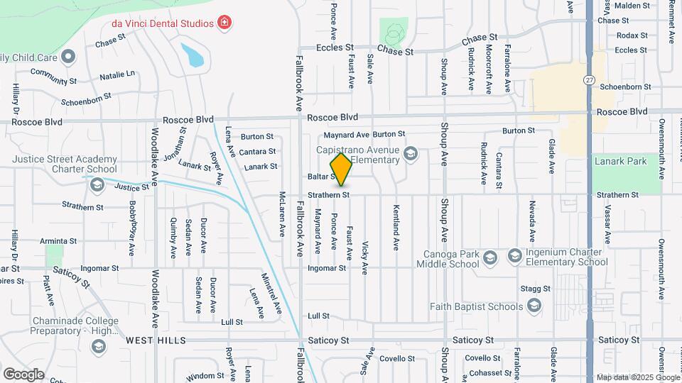 22657 Strathern St Map and Location Details