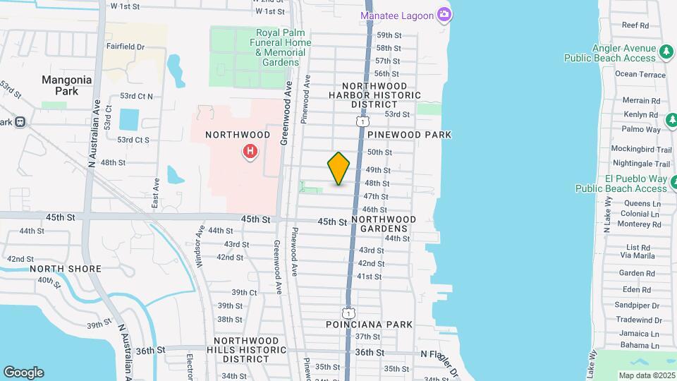 627 47th St Map and Location Details