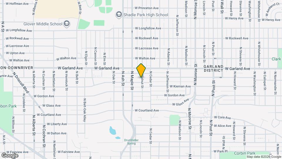 1504 W Kiernan Ave Map and Location Details