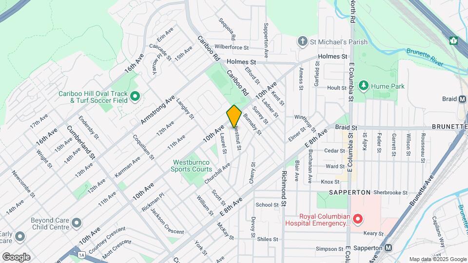 927 Chestnut St Map and Location Details