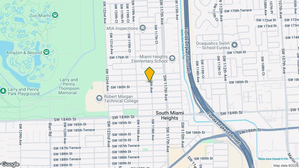 11801 SW 180th St Map and Location Details